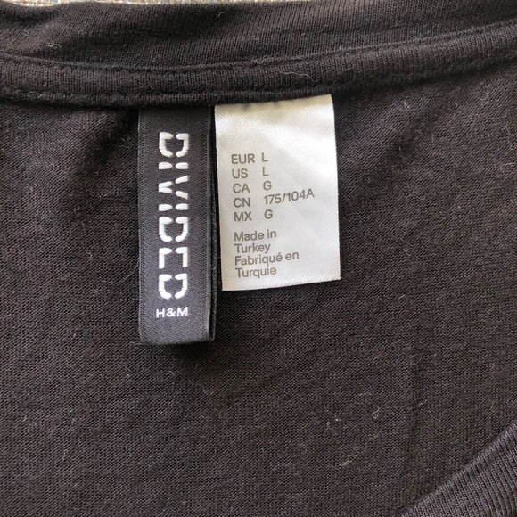 H&M NEW GRAPHIC SHEER-BACK BLOUSE - Picture 3 of 4